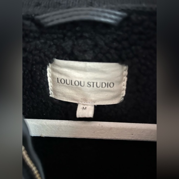 Loulou Studio Gabriola Shearling Bomber - Picture 14 of 16